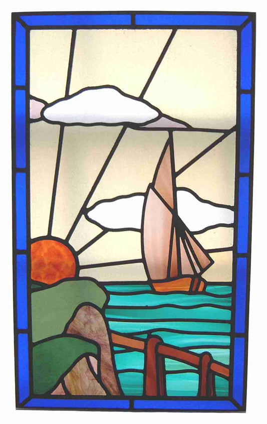 Sailing Scene Window Panel
