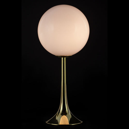 Brigitte Fluted Table Lamp Medium Polished Brass
