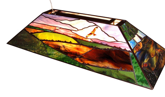 Stained Glass Panels for Pool Table
