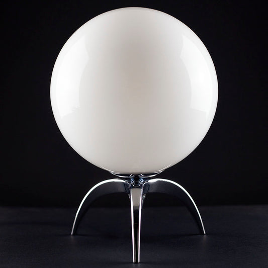 Brigitte Tripod Lamp Base Medium with Globe Chrome