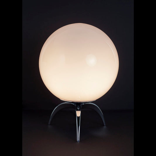 Brigitte Tripod Lamp Base Small with Globe Chrome