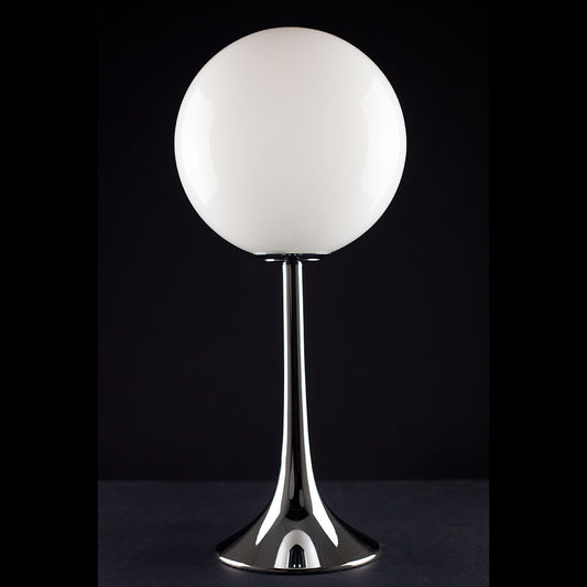 Brigitte Fluted Table Lamp Medium Chrome