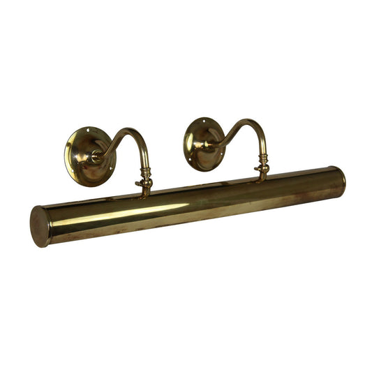 Bromley Picture Light Large  - Distressed Brass
