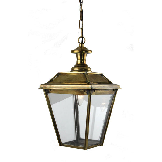 Fitzwilliam Lantern Distressed Brass Small