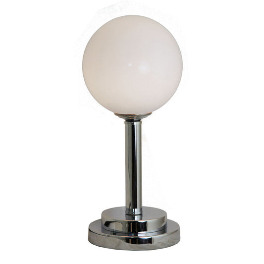 Opal Globe Table Light Chrome