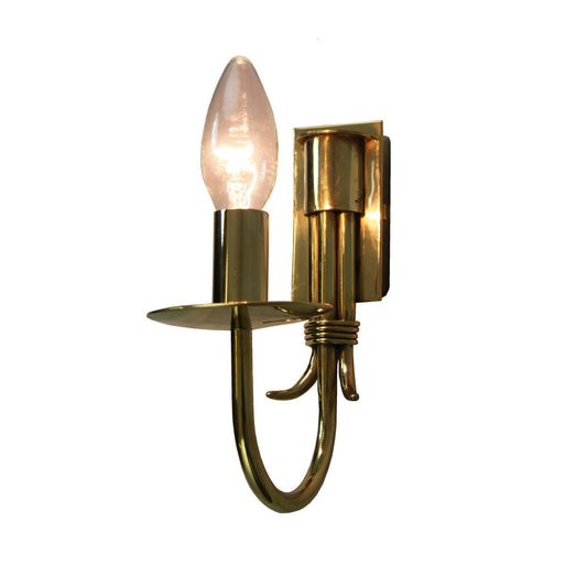 Malmo Single Wall Light - Polished Brass