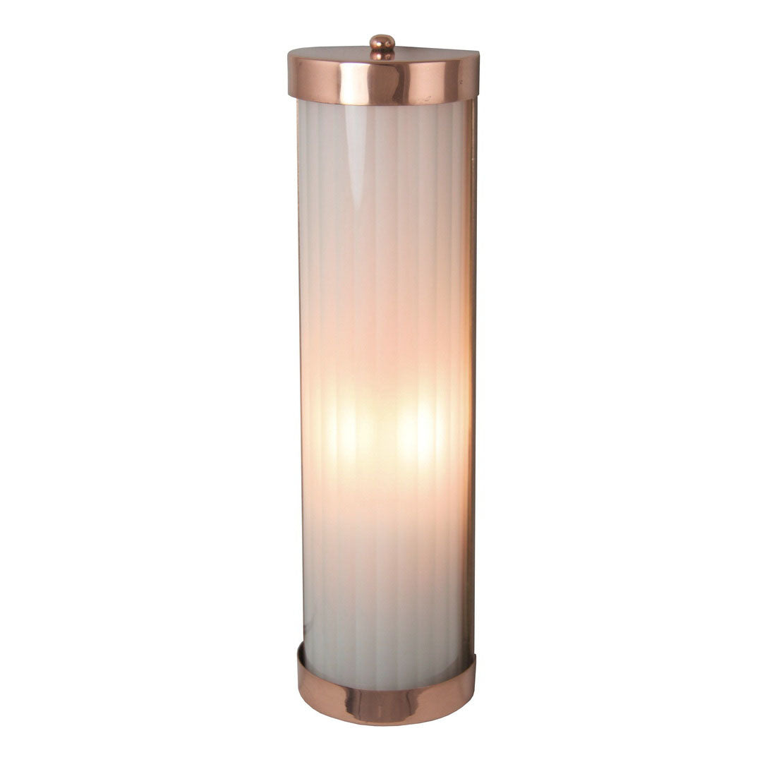 Reeded Wall Light Polished Copper