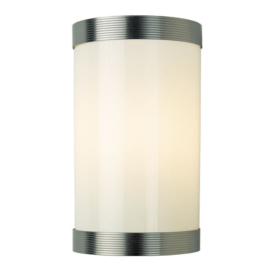 Reeded Wall Light - Polished Steel