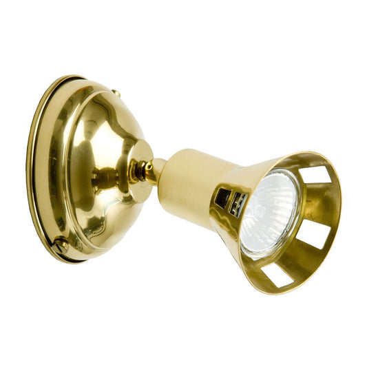 Single Spot Light - Polished Brass